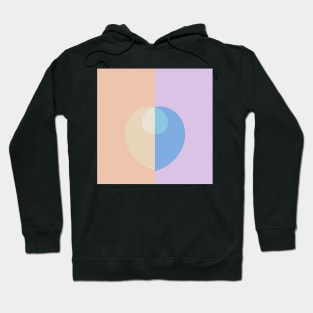 Digital Abstract with Soft Pastel Color Palette Hoodie